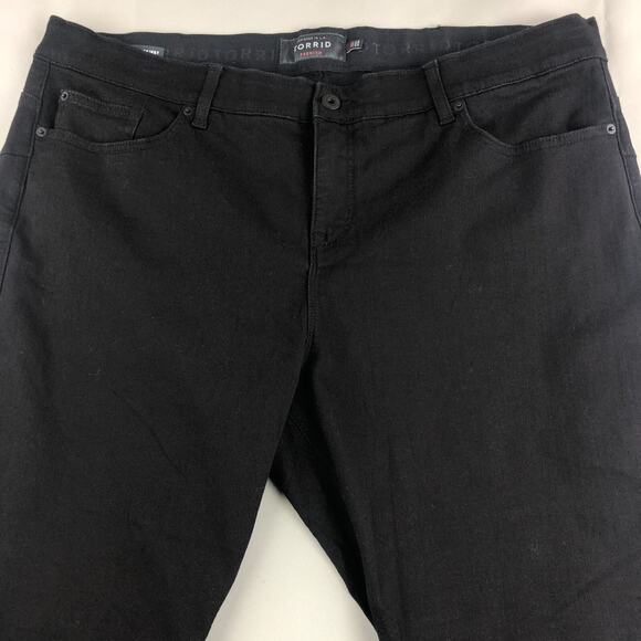 Torrid Premium Jeans Women 26 Short Black High Rise Bombshell Skinny Leg Stretch - Picture 4 of 12